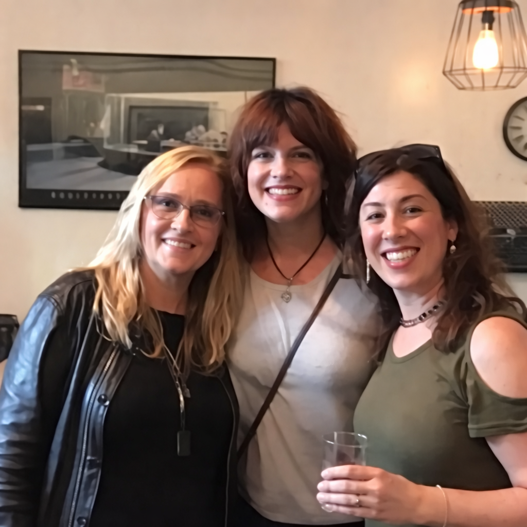 With friends
